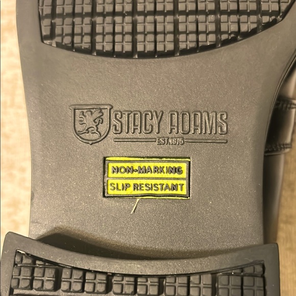 Stacy Adams Black Leather Slip-On Loafers. Like New Condition—worn one time - Picture 6 of 8